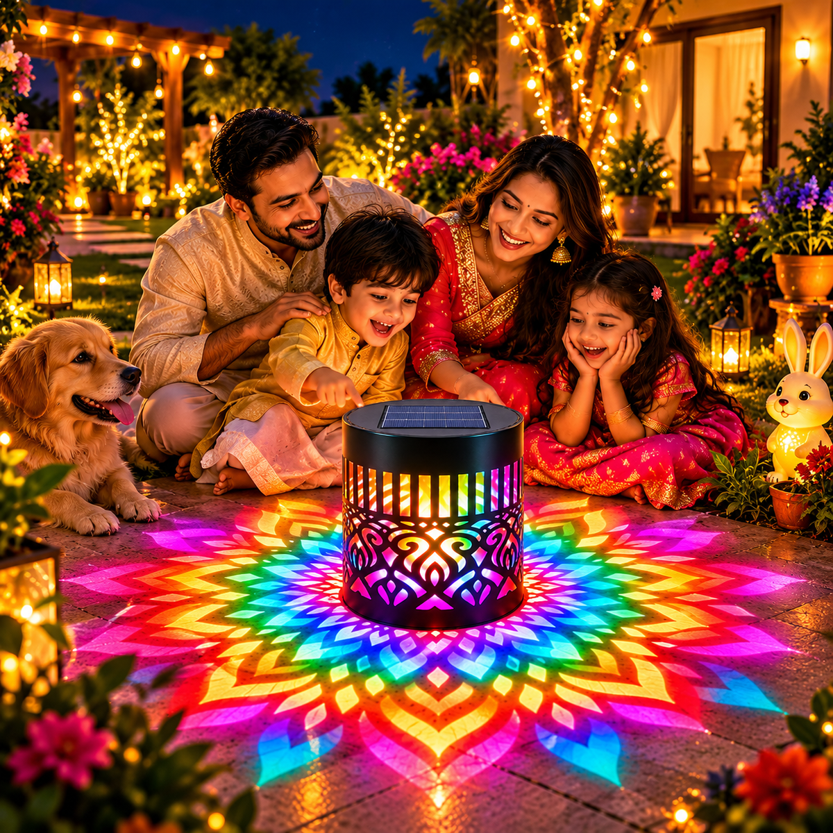 LumiRang™ Solar Mandala Light