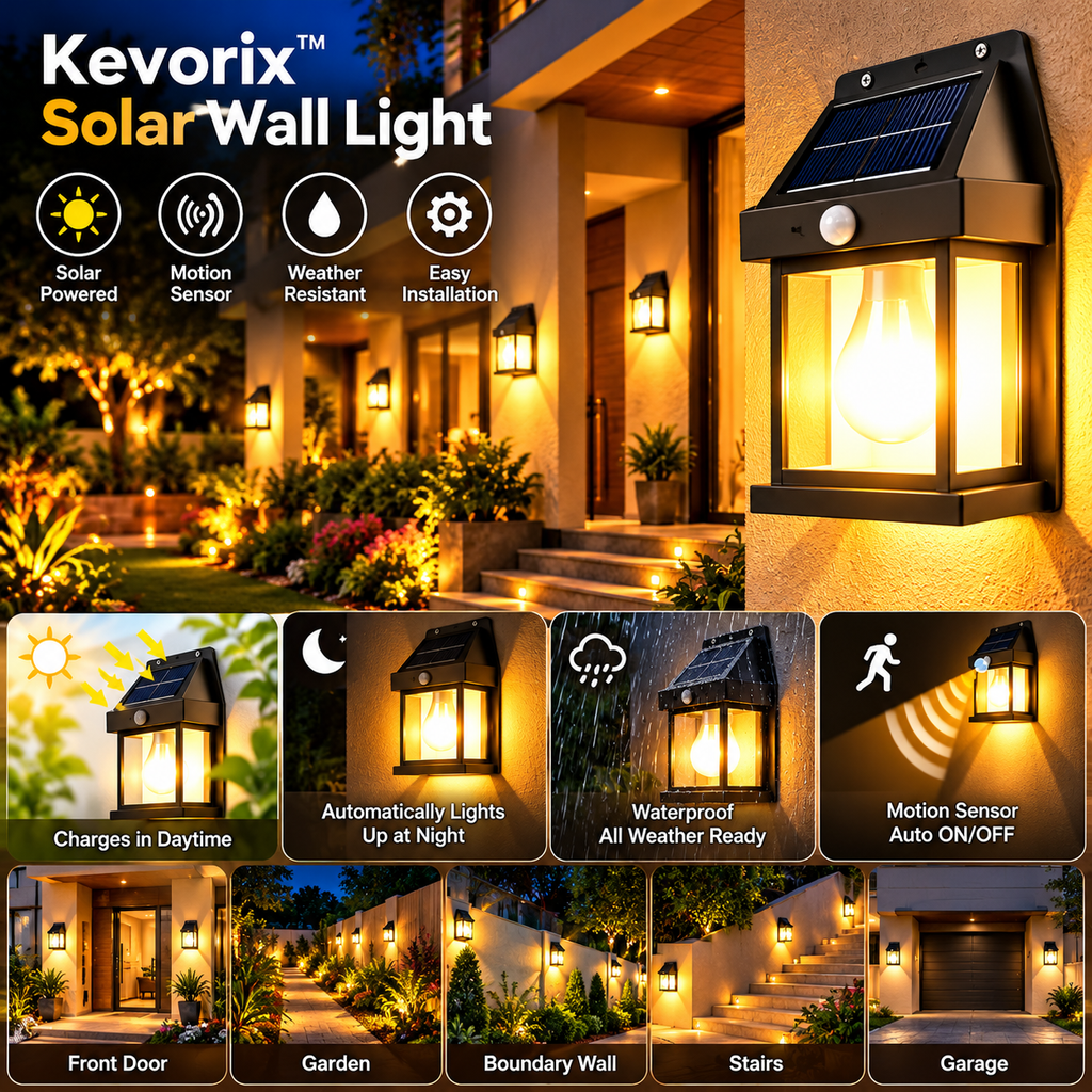 Kevorix™ Solar Wall Light