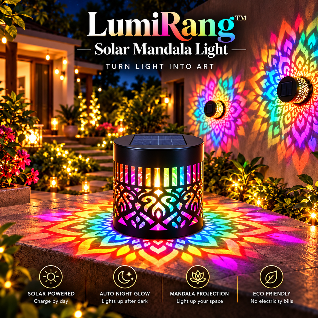 LumiRang™ Solar Mandala Light