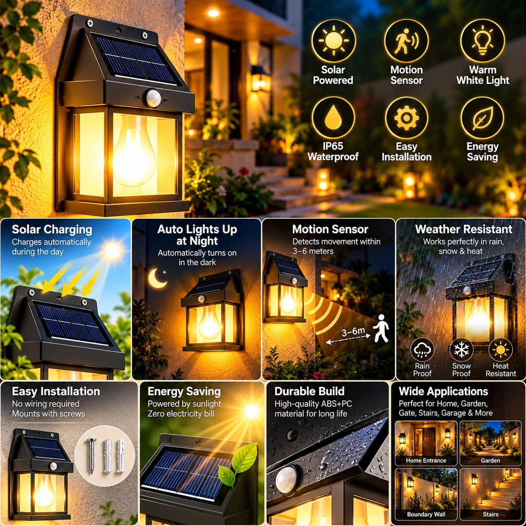 Kevorix™ Solar Wall Light